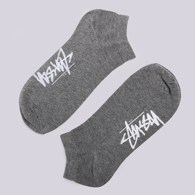  серые носки Stussy No Show 138533-grey - цена, описание, фото 1