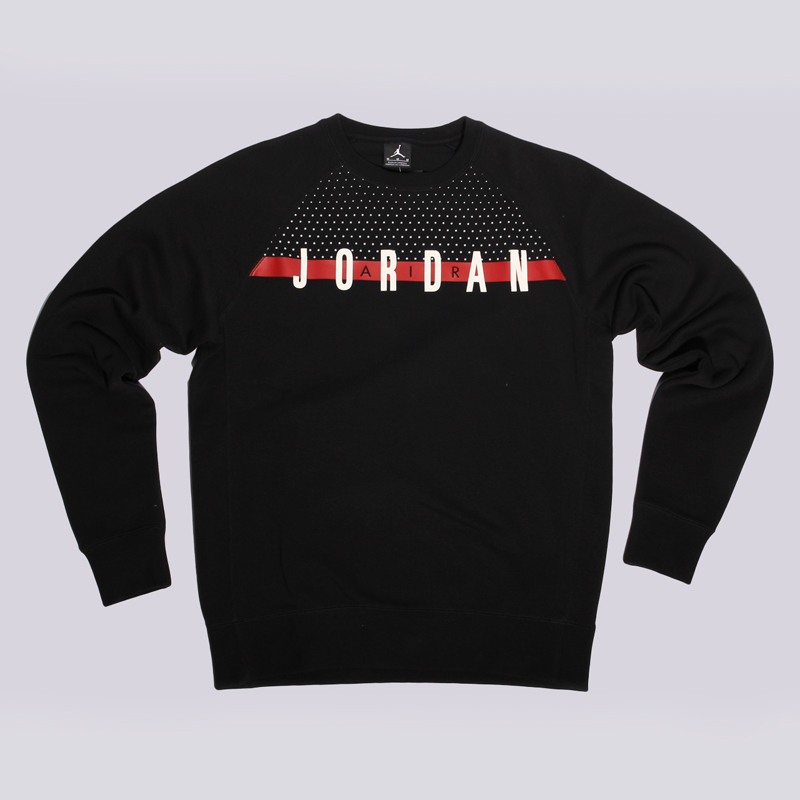 

Толстовка Jordan AJ Seasonal Graphic Crew, Чёрный