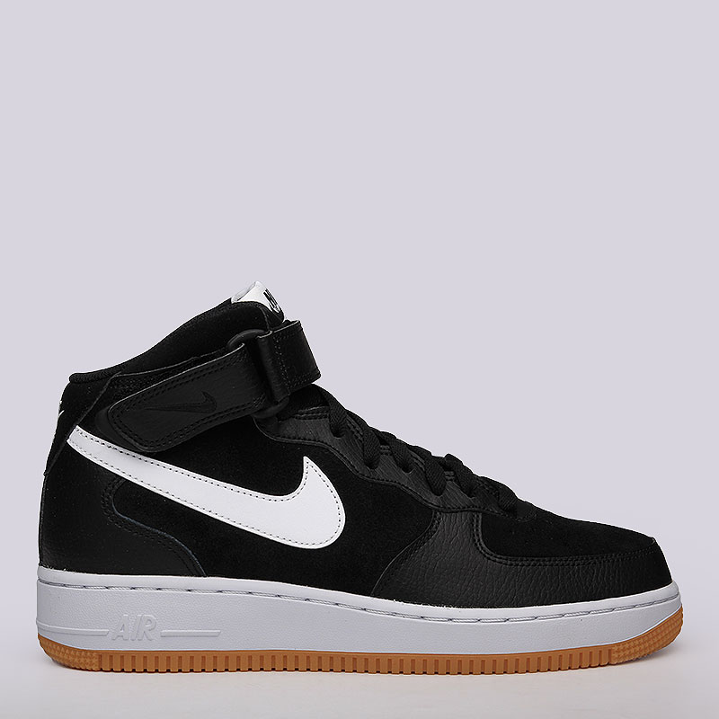 мужские черные кроссовки Nike Air Force 1 MID 315123-035 - цена, описание, фото 6