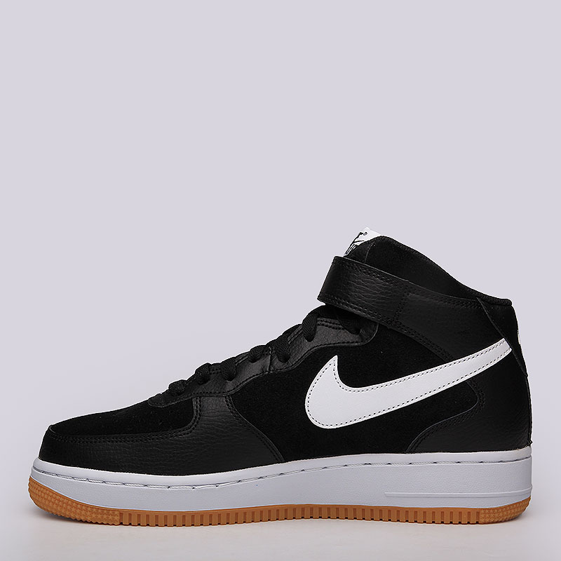 мужские черные кроссовки Nike Air Force 1 MID 315123-035 - цена, описание, фото 5