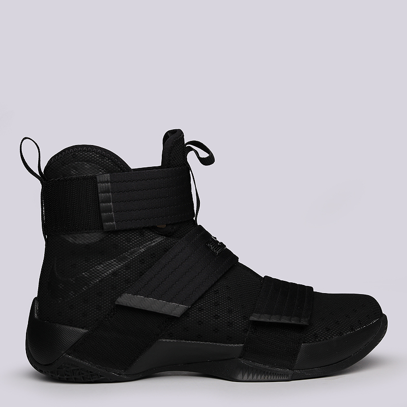 мужские черные баскетбольные кроссовки Nike Lebron Soldier 10 844374-001 - цена, описание, фото 2