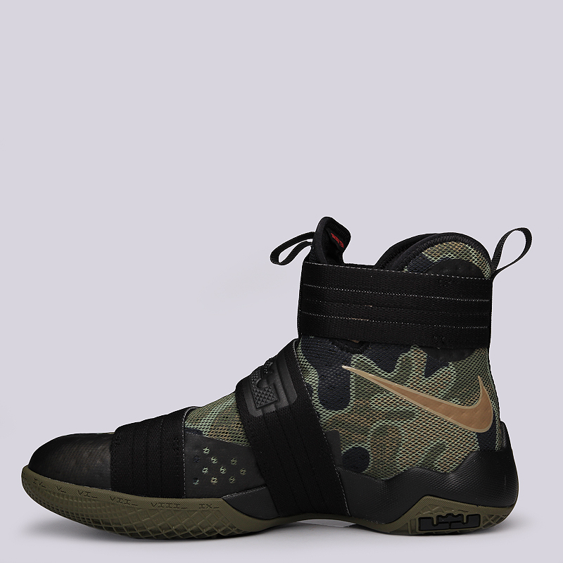 мужские черные баскетбольные кроссовки Nike Lebron Soldier 10 SFG 844378-022 - цена, описание, фото 4