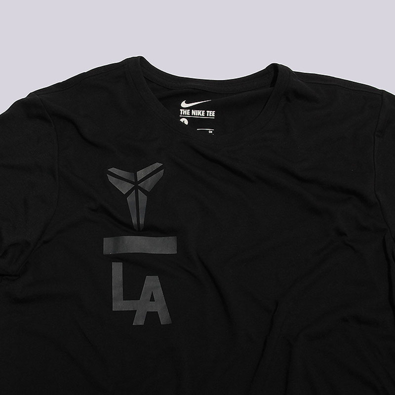 мужская черная футболка Nike Kobe Droptail Tee 806757-010 - цена, описание, фото 3