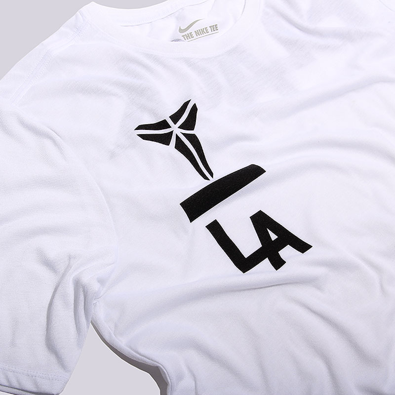 мужская белая футболка Nike Kobe Droptail Tee 806757-100 - цена, описание, фото 3