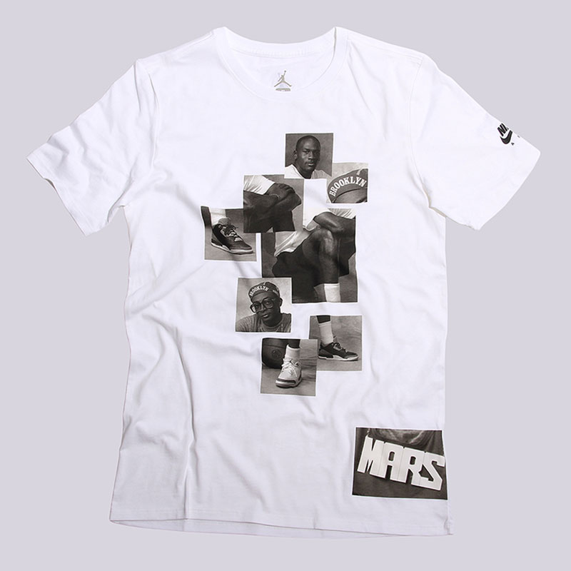 мужская белая футболка Jordan Mike & Mars Tee 835334-100 - цена, описание, фото 1