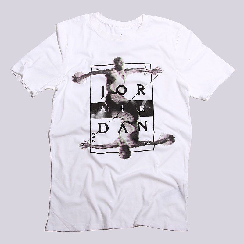 мужская белая футболка Jordan Dynamic Tee 801568-100 - цена, описание, фото 1
