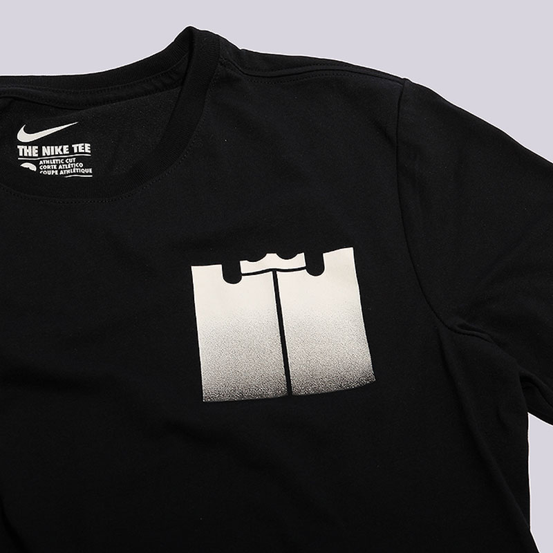 мужская черная футболка Nike Lebron Brand Mark 806741-010 - цена, описание, фото 2
