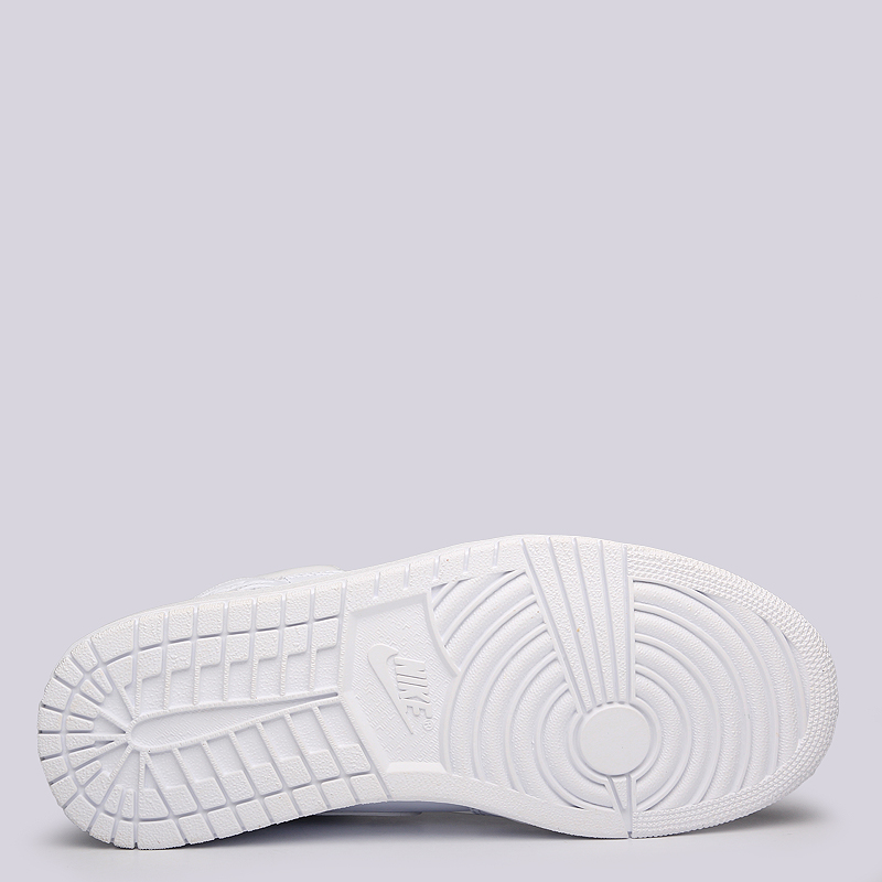 мужские белые кроссовки Jordan 1 MID 554724-110 - цена, описание, фото 4