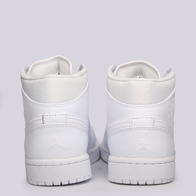 мужские белые кроссовки Jordan 1 MID 554724-110 - цена, описание, фото 6