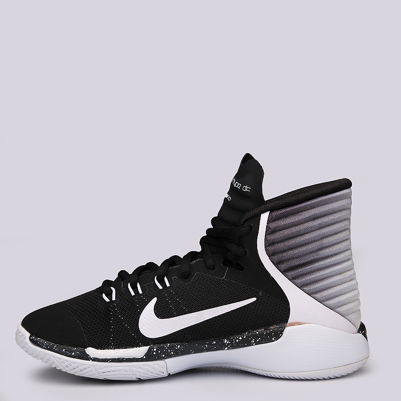 детские черные баскетбольные кроссовки Nike Prime Hype DF GS 2016 845096-001 - цена, описание, фото 5