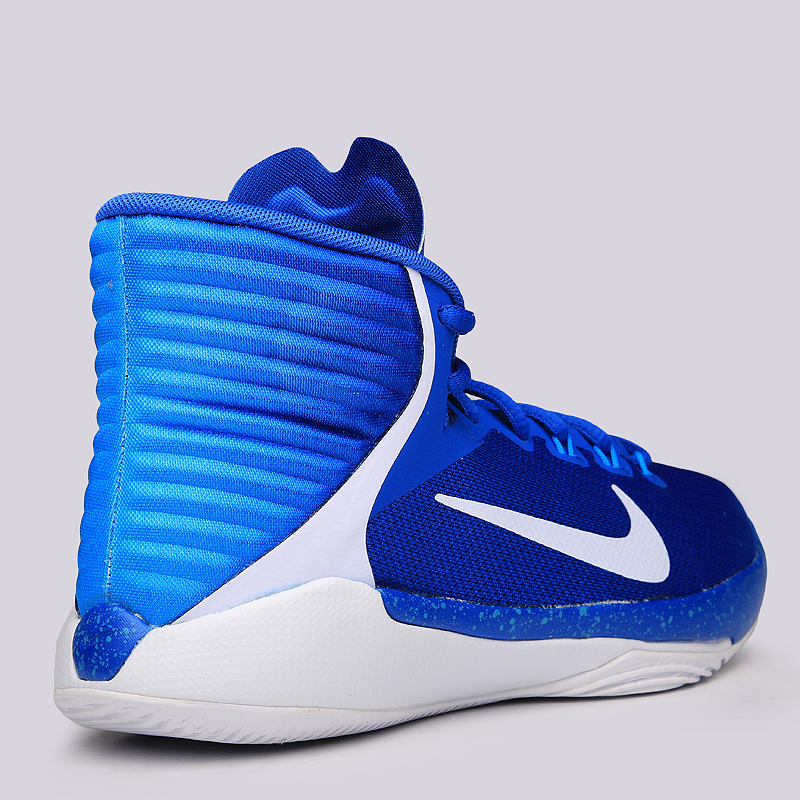 детские синие баскетбольные кроссовки Nike Prime Hype DF GS 2016 845096-400 - цена, описание, фото 3