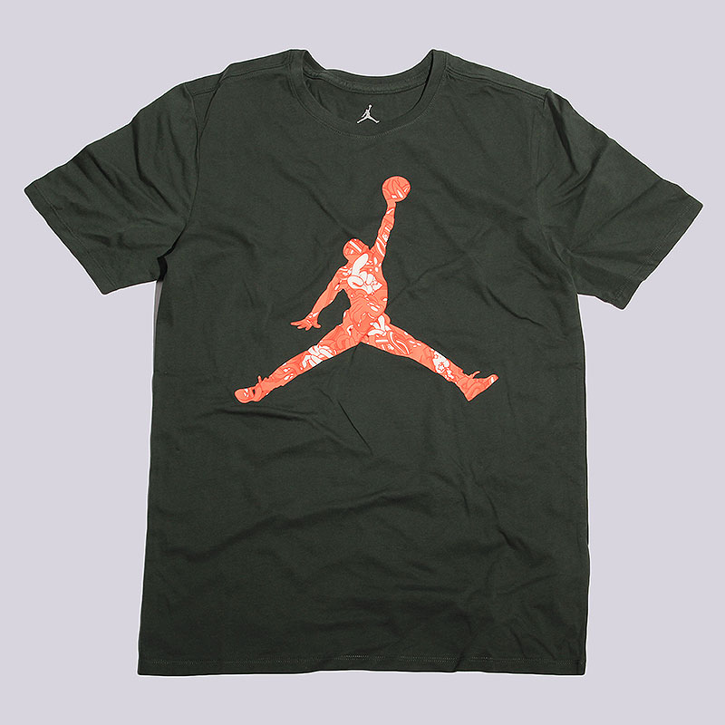 мужская зеленая футболка Jordan Hands Down Tee 801601-327 - цена, описание, фото 1