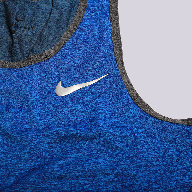 мужская синяя майка Nike Hyperelite Knit Tank 822874-435 - цена, описание, фото 2