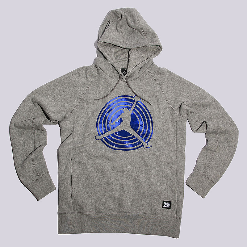 мужская серая толстовка Jordan 11 Fleece PO Hoodie 823714-063 - цена, описание, фото 1