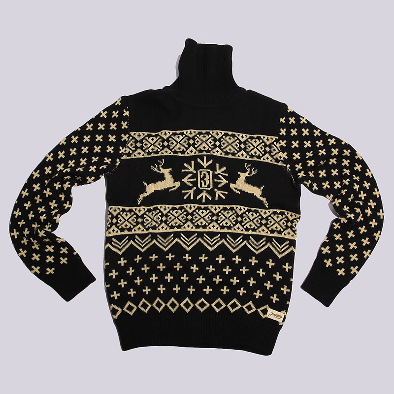 

Свитер Запорожец heritage Deer, Чёрный