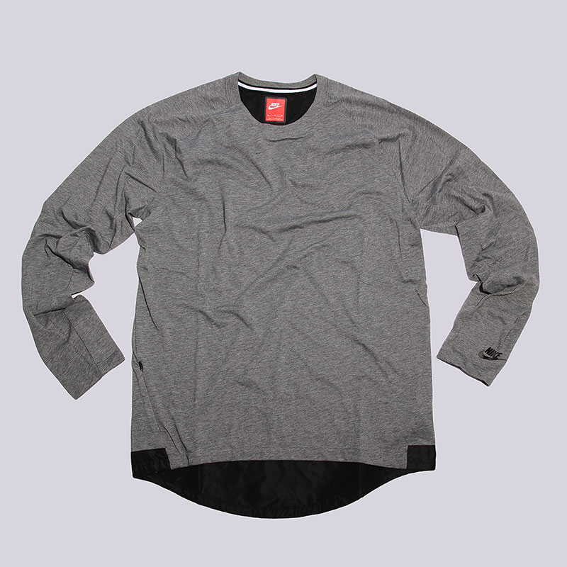 мужская серая толстовка Nike BND Top LS KNT 805120-091 - цена, описание, фото 1