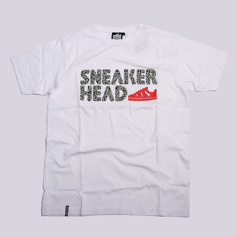 мужская белая футболка Sneakerhead Logo Elefant Print 10001-142 - цена, описание, фото 1