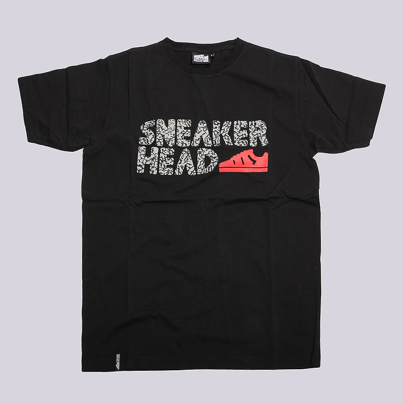 мужская черная футболка Sneakerhead Logo Elefant Print 10001-042 - цена, описание, фото 1