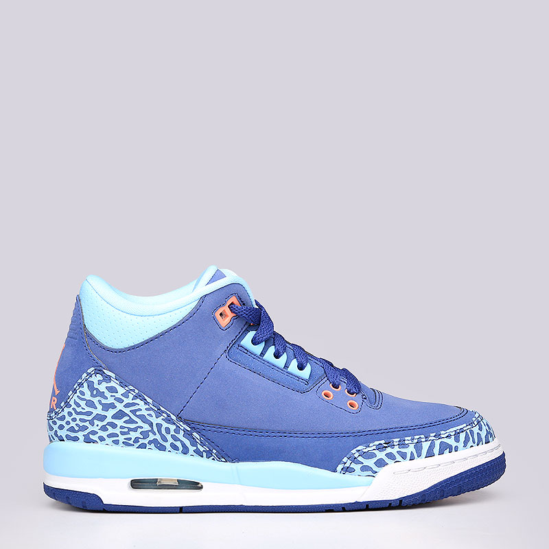 женские синие кроссовки Jordan III Retro GG 441140-506 - цена, описание, фото 2