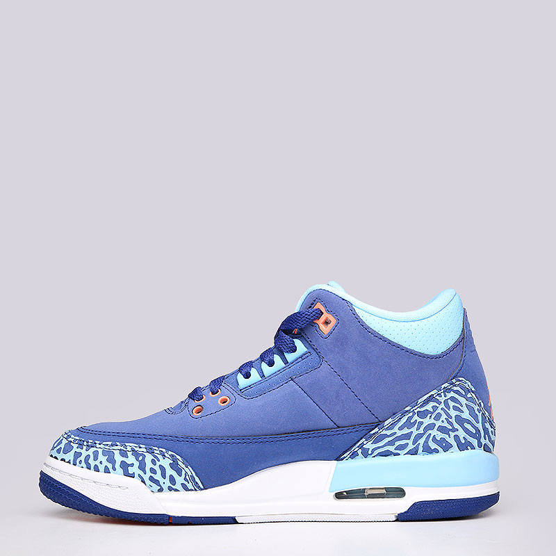 женские синие кроссовки Jordan III Retro GG 441140-506 - цена, описание, фото 5
