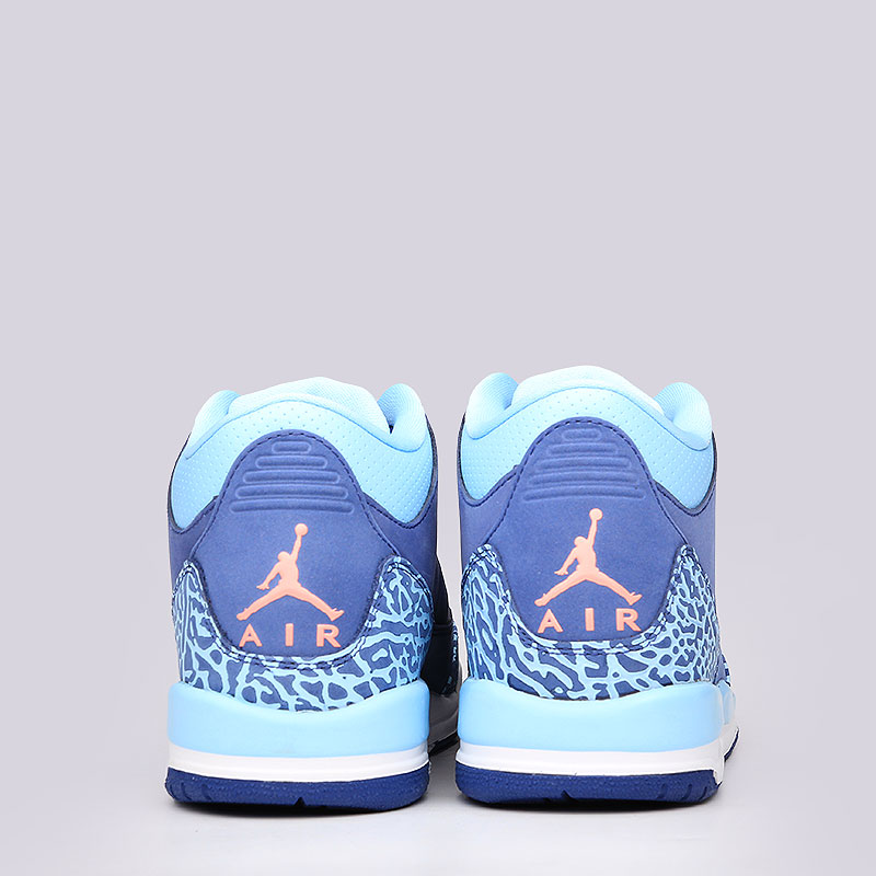 женские синие кроссовки Jordan III Retro GG 441140-506 - цена, описание, фото 6
