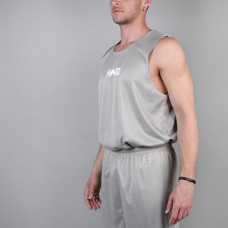 Мужская майка Hard Sleeveless Hard (Hard grey/blue-0749)  - цена, описание, фото 2