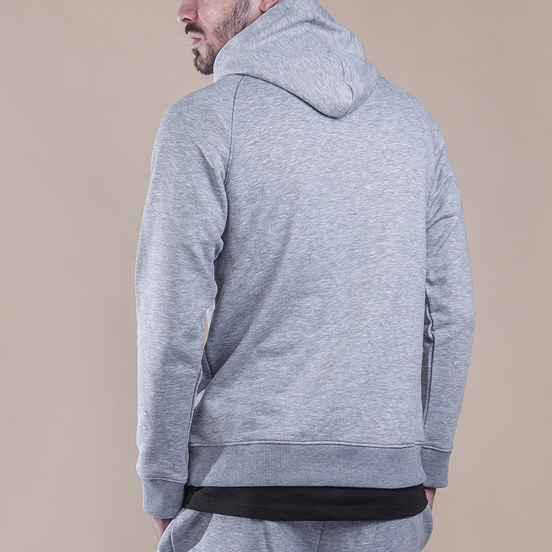 мужская серая толстовка Hard Logo Hoody Hard grey/blk-0704 - цена, описание, фото 4