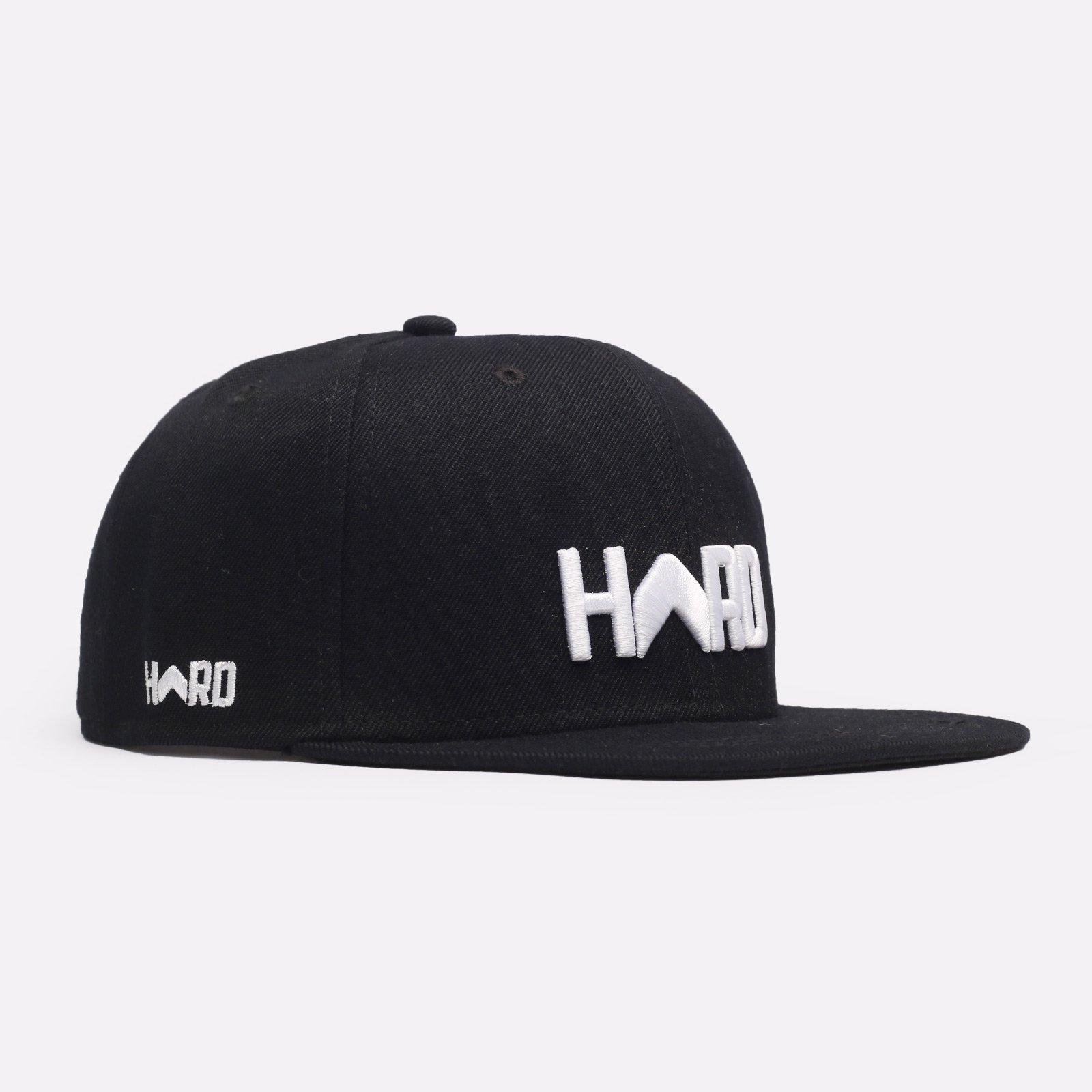 мужская кепка Hard Logo Snapback  (Hard black/wht-0106)  - цена, описание, фото 1