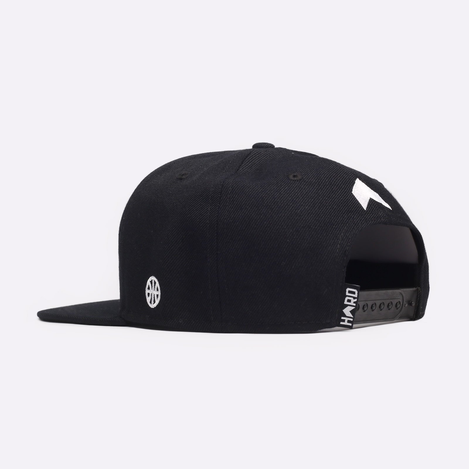 мужская кепка Hard Logo Snapback  (Hard black/wht-0106)  - цена, описание, фото 2