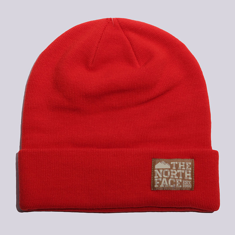  красная шапка The North Face Dock Worker Beanie T0CLN5HCU - цена, описание, фото 1