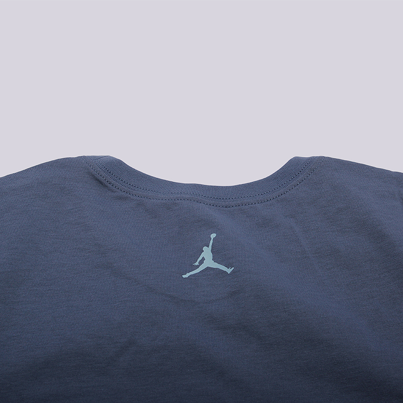 мужская синяя футболка Jordan Jumpman DRI-FIT Tee 801051-404 - цена, описание, фото 3