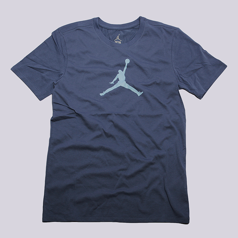 мужская синяя футболка Jordan Jumpman DRI-FIT Tee 801051-404 - цена, описание, фото 1