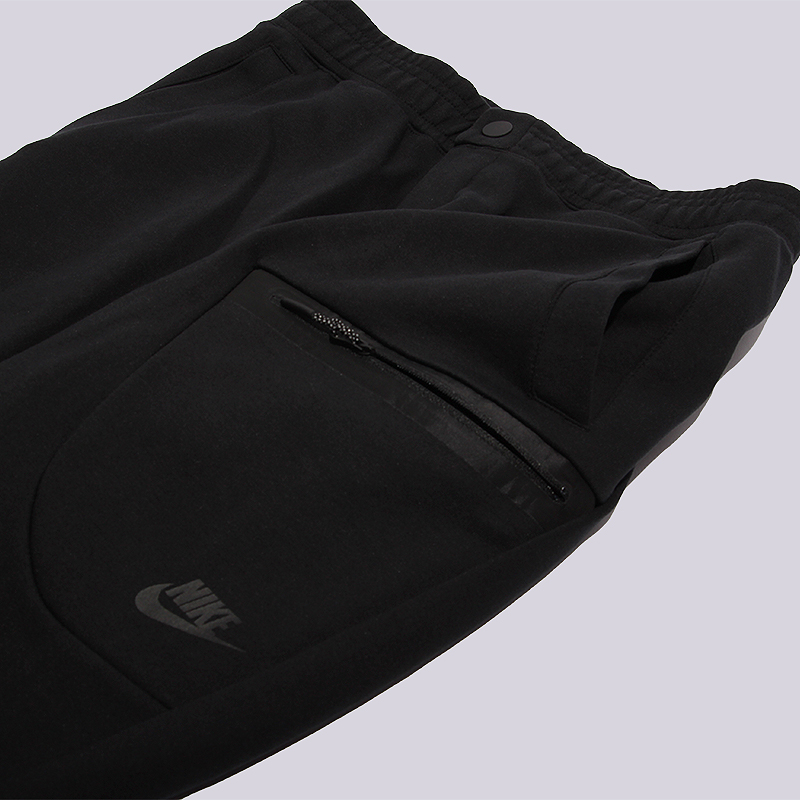 мужские черные брюки Nike M NSW TCH FLC Pant 805218-010 - цена, описание, фото 3
