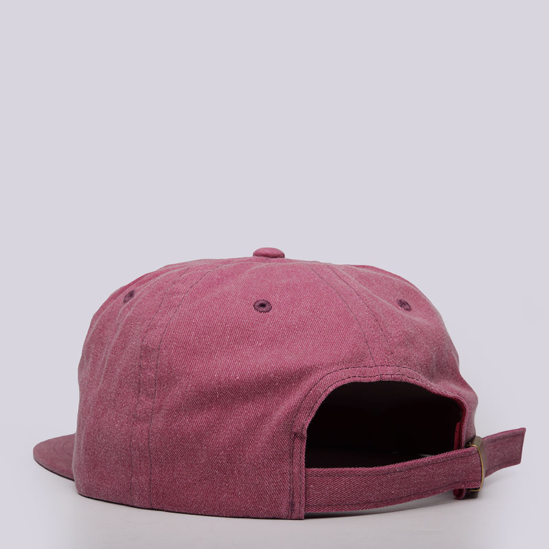 розовая кепка Stussy Washed Twill Strapback Cap 131628-brgnd - цена, описание, фото 3