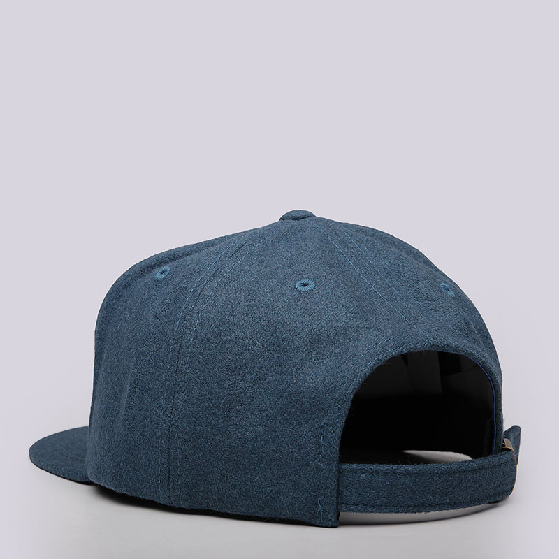  синяя кепка Stussy Smooth Stock Melton Strapback 131630-blue - цена, описание, фото 3