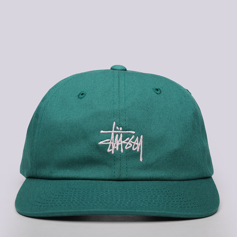 Кепка Stussy Basic Logo Twill Cap (131629-dark teal)  - цена, описание, фото 1