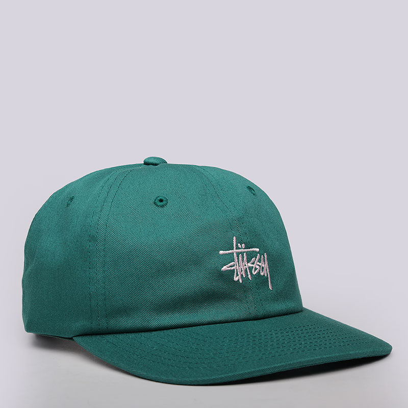 Кепка Stussy Basic Logo Twill Cap (131629-dark teal)  - цена, описание, фото 2