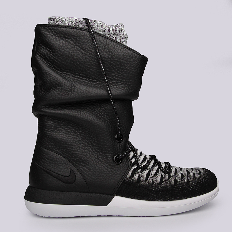 женские черные сапоги Nike WMNS Roshe Two Hi Flyknit 861708-002 - цена, описание, фото 2