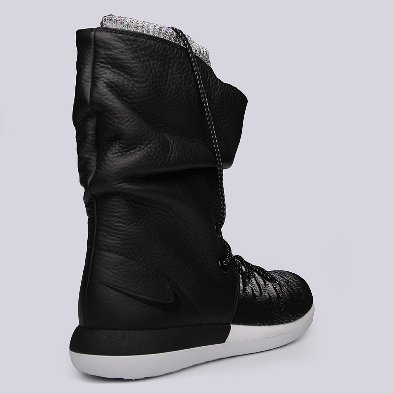 женские черные сапоги Nike WMNS Roshe Two Hi Flyknit 861708-002 - цена, описание, фото 3