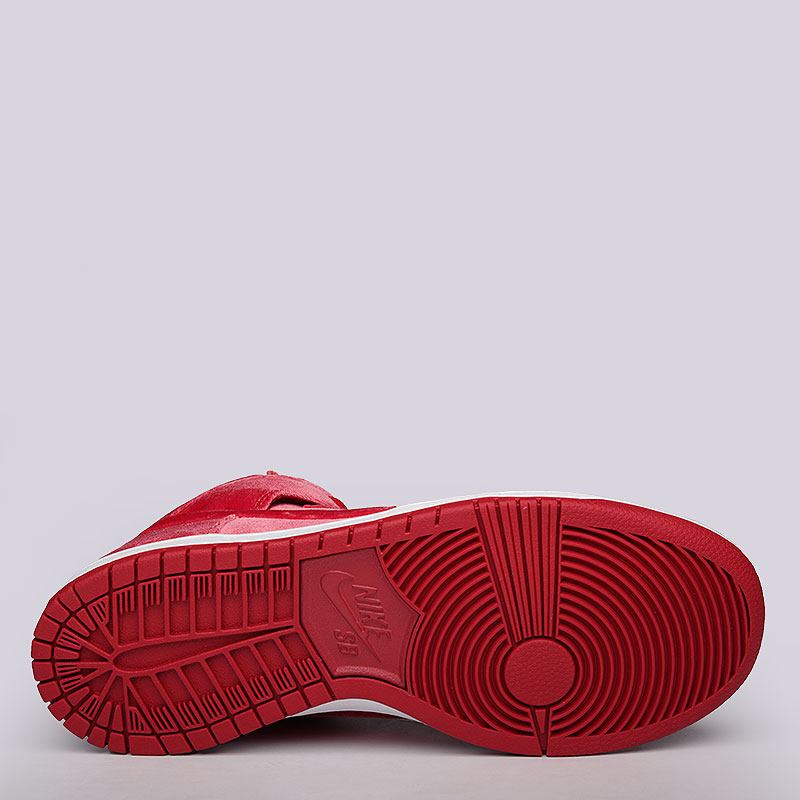 мужские красные кроссовки Nike SB Dunk High Premium 313171-661 - цена, описание, фото 4