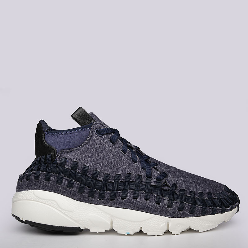 мужские синие кроссовки Nike Footscape Woven Chukka SE 857874-400 - цена, описание, фото 2