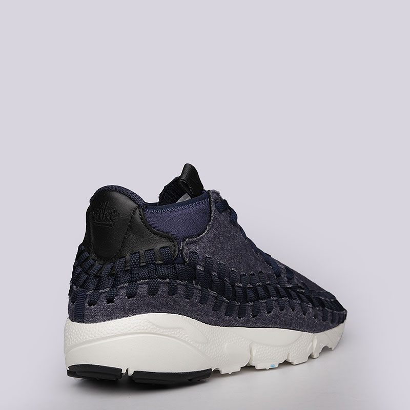 мужские синие кроссовки Nike Footscape Woven Chukka SE 857874-400 - цена, описание, фото 3