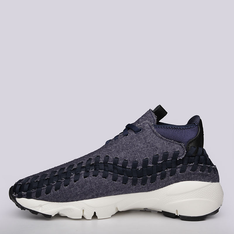 мужские синие кроссовки Nike Footscape Woven Chukka SE 857874-400 - цена, описание, фото 5