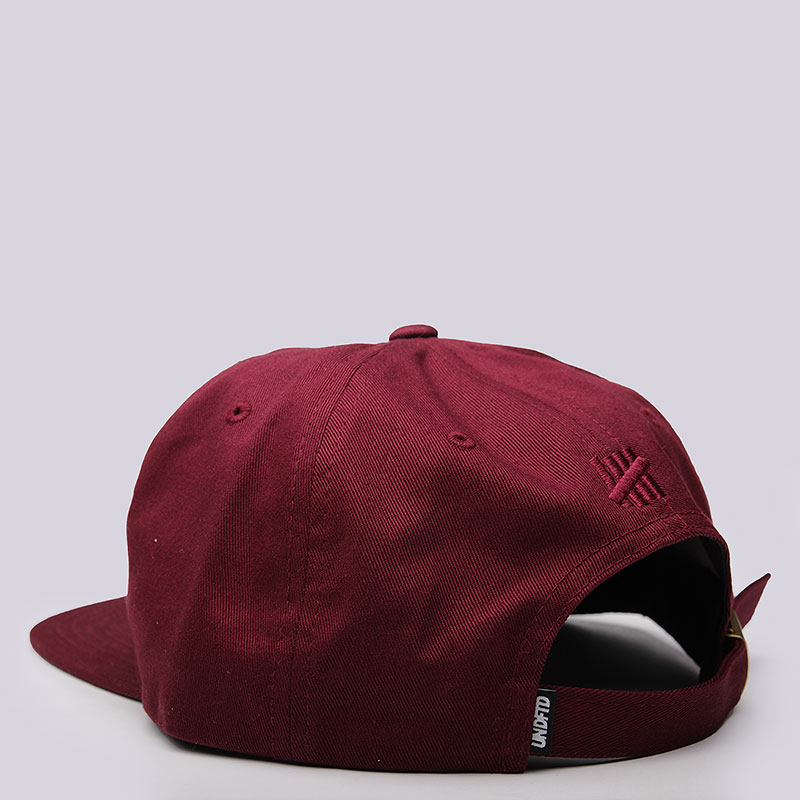  бордовая кепка Undftd Apology Strapback Cap 531222-brgnd - цена, описание, фото 3