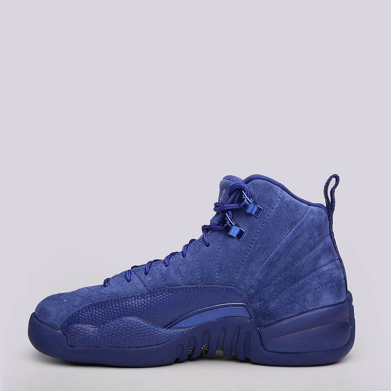 женские синие кроссовки Jordan Retro XII BG 153265-400 - цена, описание, фото 5