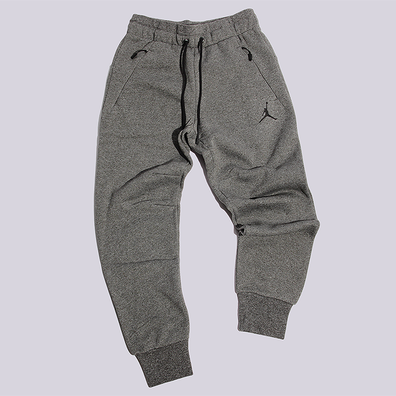 мужские серые брюки Jordan Icon Fleece WC Pant 809472-010 - цена, описание, фото 1