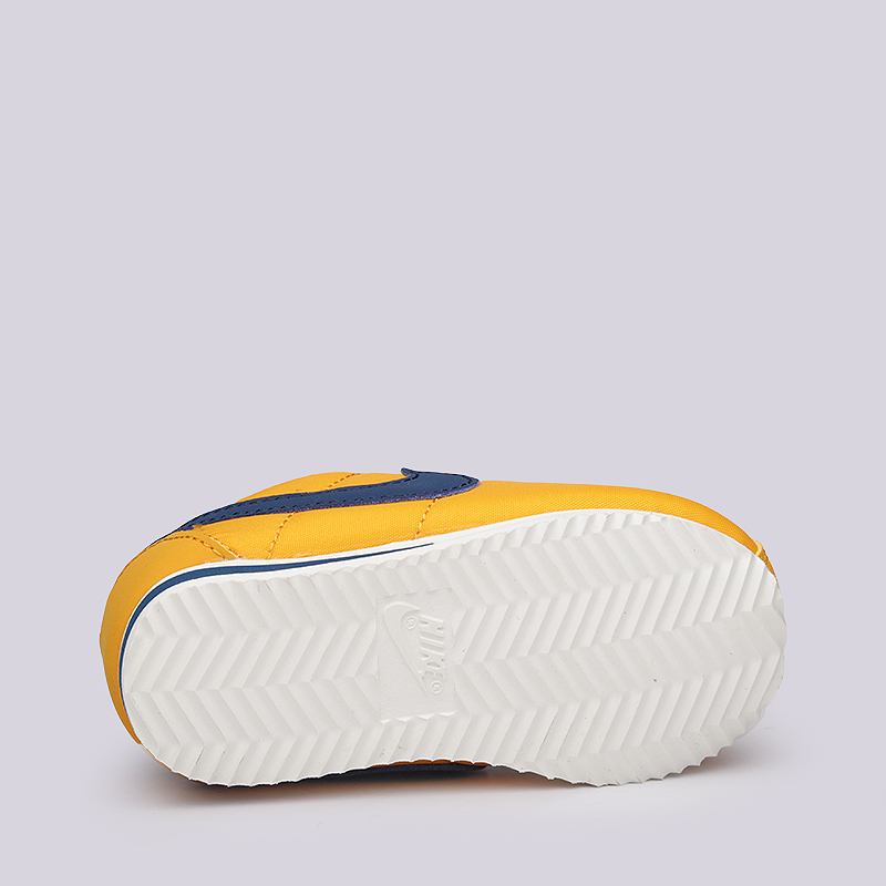 детские желтые кроссовки Nike Cortez Nylon TDV 749497-700 - цена, описание, фото 4
