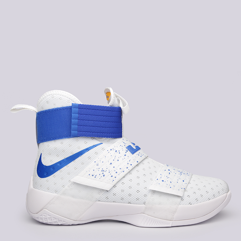 мужские белые баскетбольные кроссовки Nike Lebron Soldier 10 844374-164 - цена, описание, фото 2