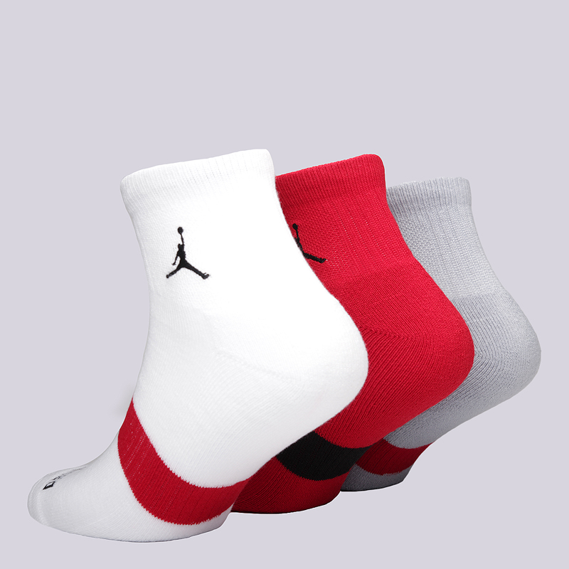 мужские красные носки Jordan Dri-FIT Low Quarter Socks SX5242-687 - цена, описание, фото 2