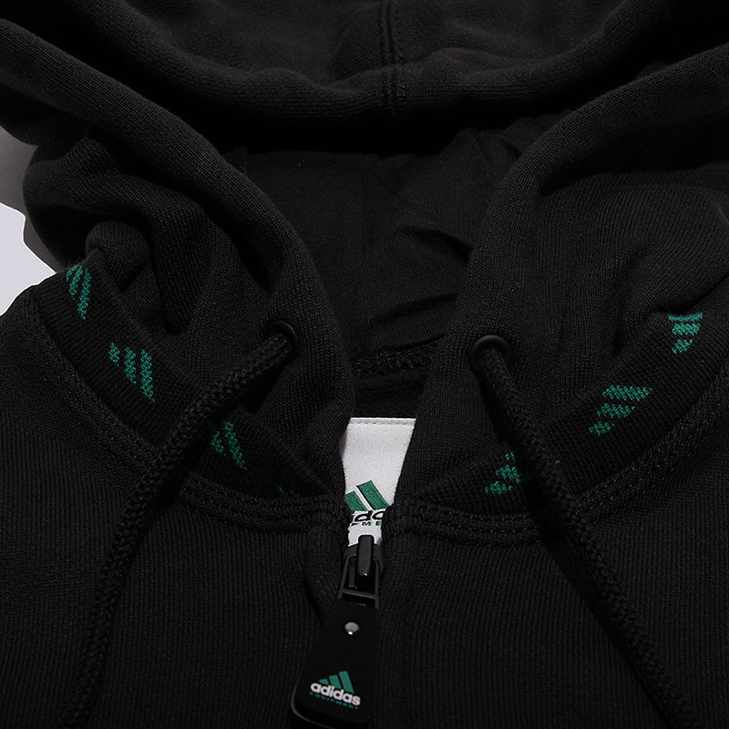 мужская черная толстовка adidas EQT Full Zip AY9230 - цена, описание, фото 3